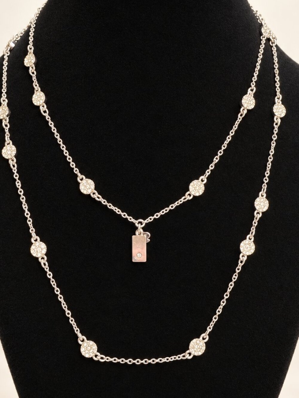 kate spade New York Long Silver-tone Station Necklace 32"